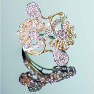 Diamond Ring in Flower