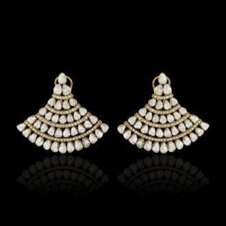 Polki Earrings With Diamond